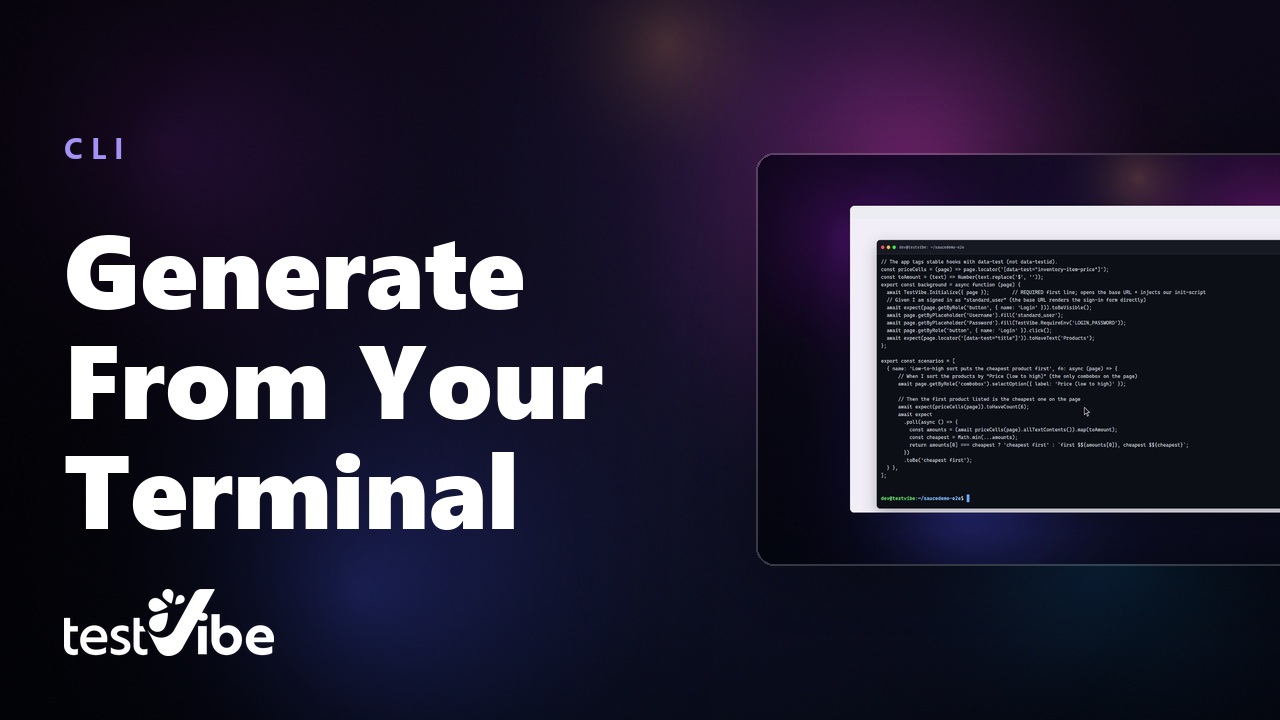 Still from Generate Playwright Tests From Your Terminal | TestVibe CLI
