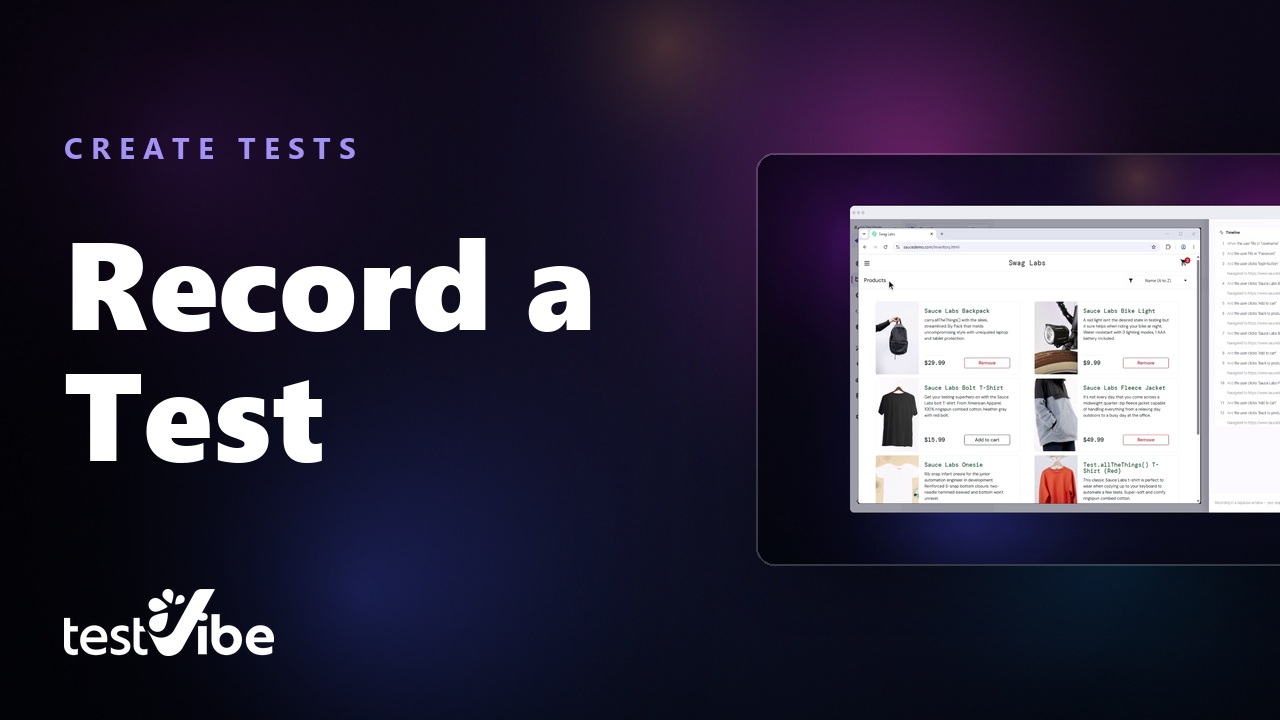 Still from Record a Browser Journey and Get a Playwright Test | TestVibe