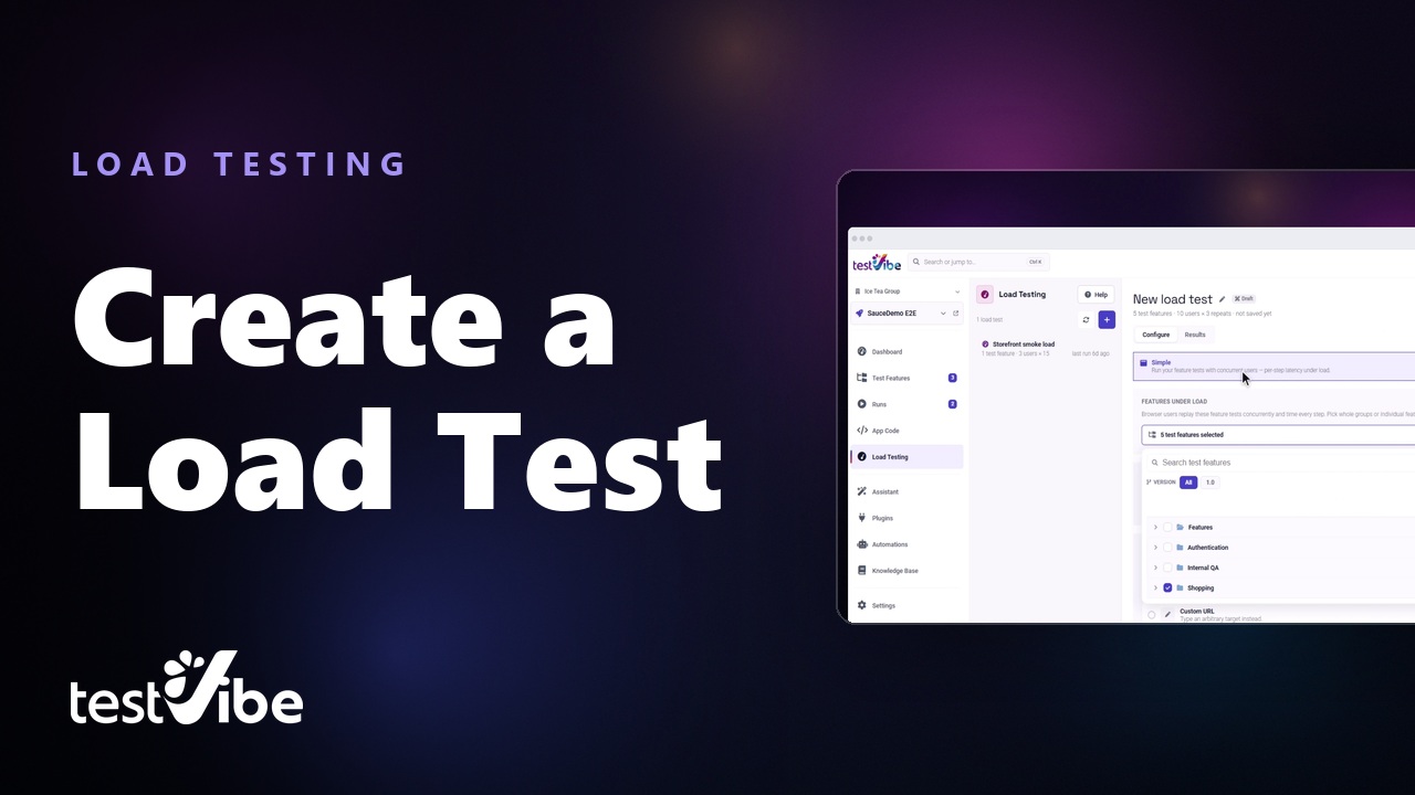 Still from Load Test a Web App with Real Browser Users | TestVibe